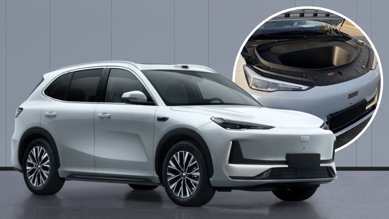 Geely EX5 получит большой передний багажник перед запуском в сентябре
